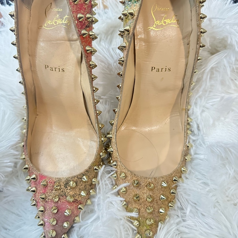 Louboutin spiked heels authentic, no box or bag. Great condition